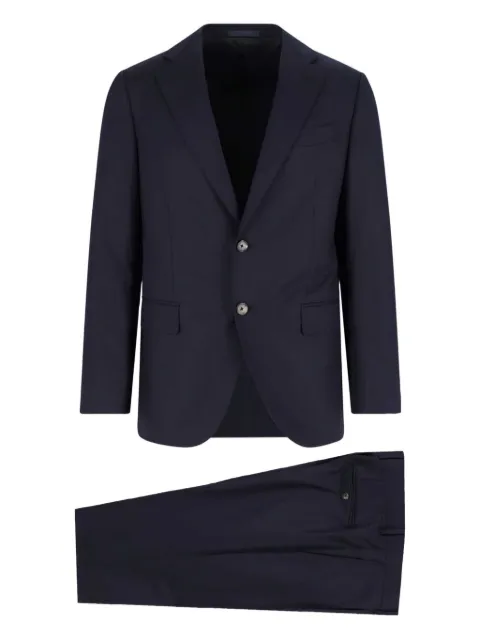 Caruso single-breasted wool suit