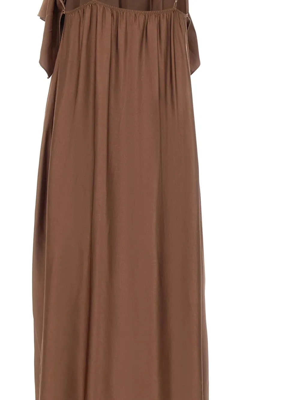 ruffle-detail V-neck maxi dress