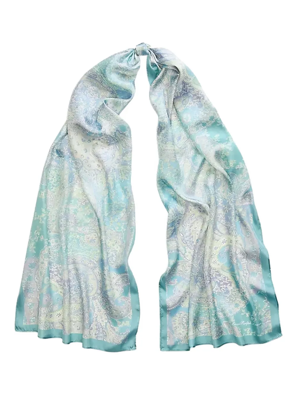 Lauren Ralph Lauren paisley-print silk scarf Blauw