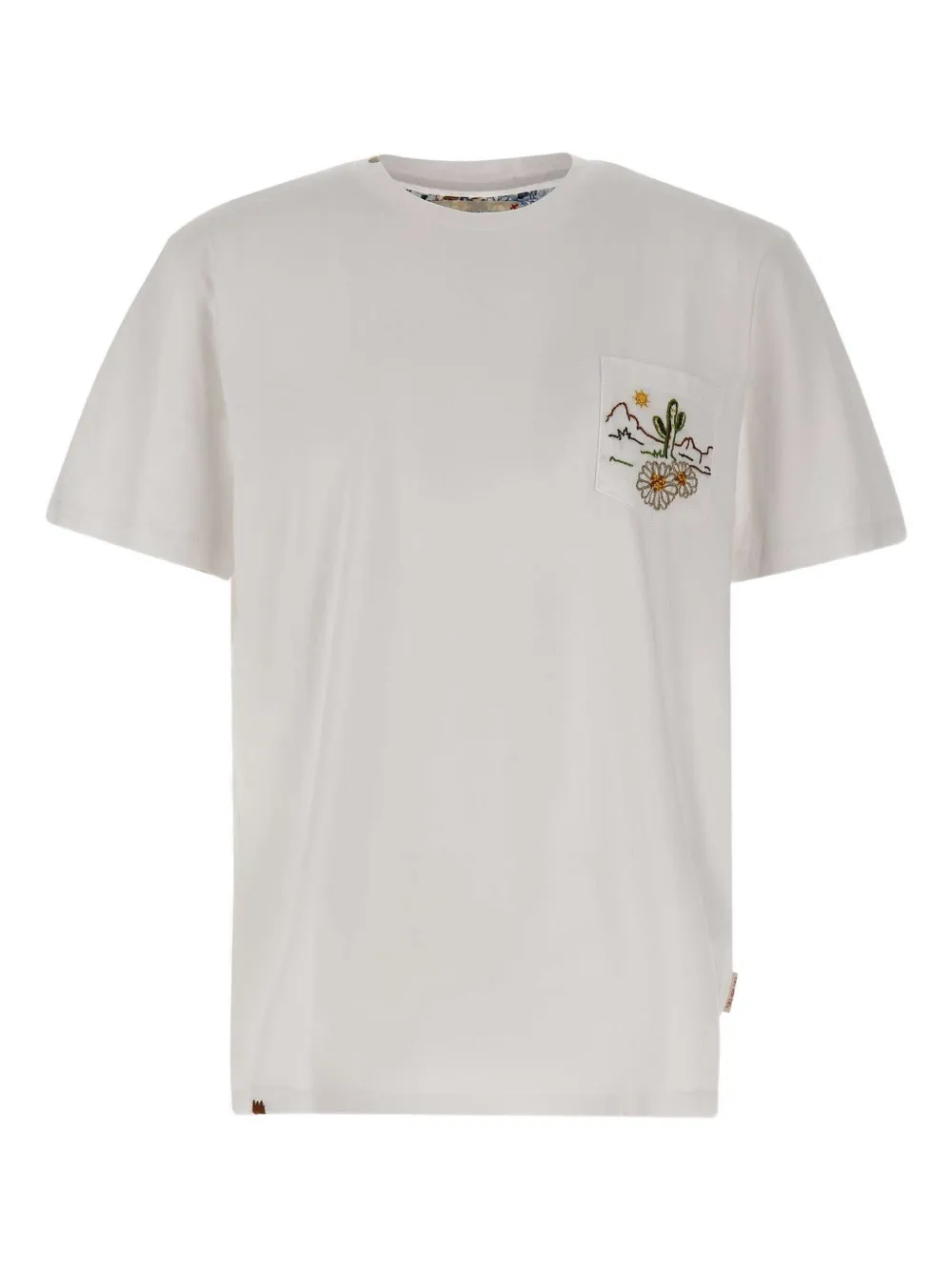 embroidered-pocket T-shirt