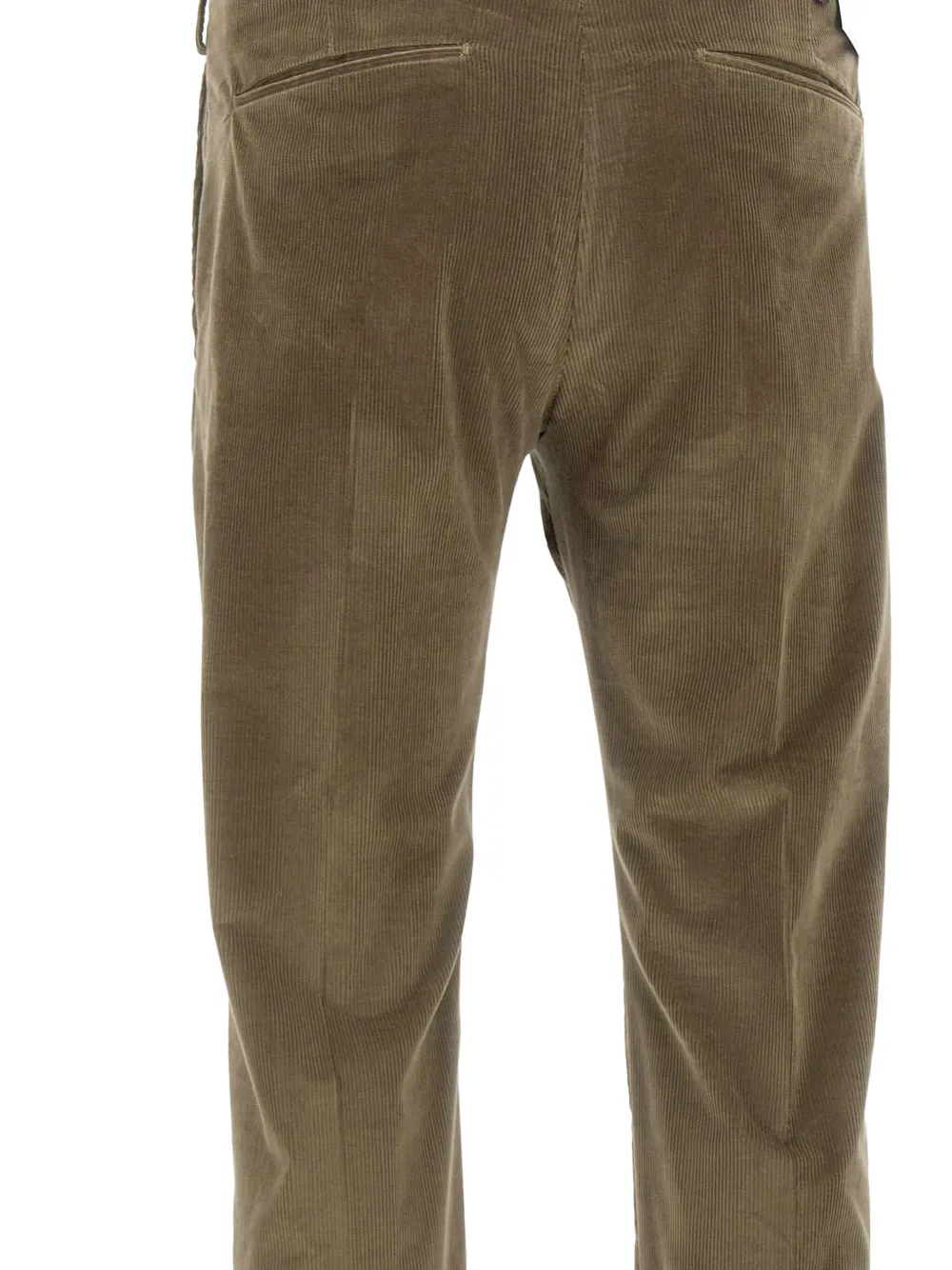 PT Torino pleated-front corduroy trousers Groen