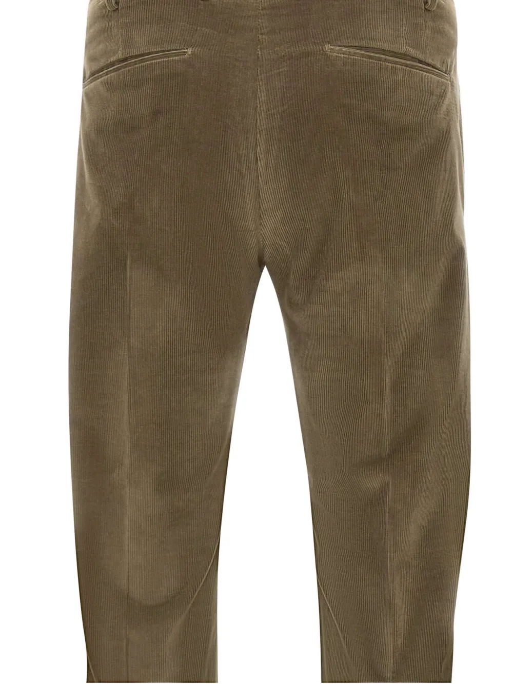 PT Torino pleated-front corduroy trousers Groen