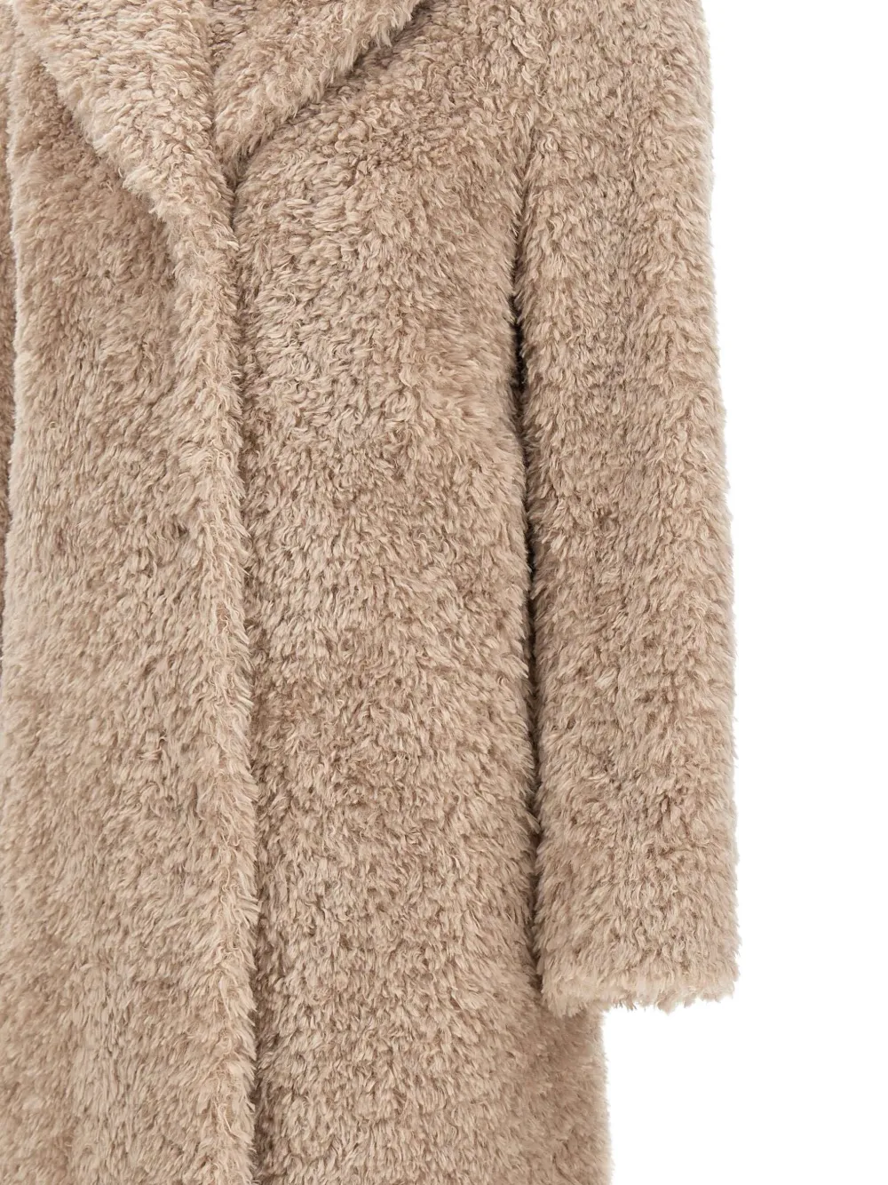 Herno buttoned faux-fur coat Beige