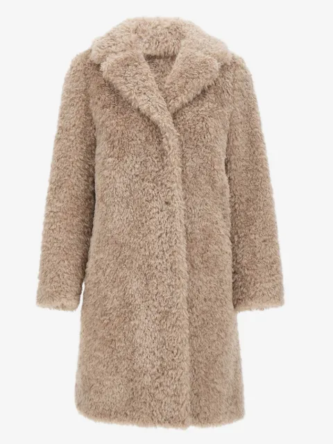 Herno buttoned faux-fur coat
