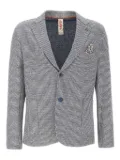 BOB textured-weave peaked-lapels blazer - Blue