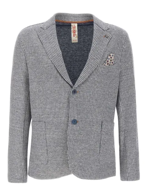 BOB textured-weave peaked-lapels blazer