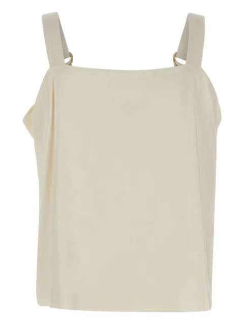 kaos ribbon-strap square-neck tank top