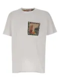 BOB leaf-print T-shirt - White