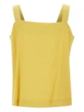 kaos ribbon-straps square-neck tank top - Yellow