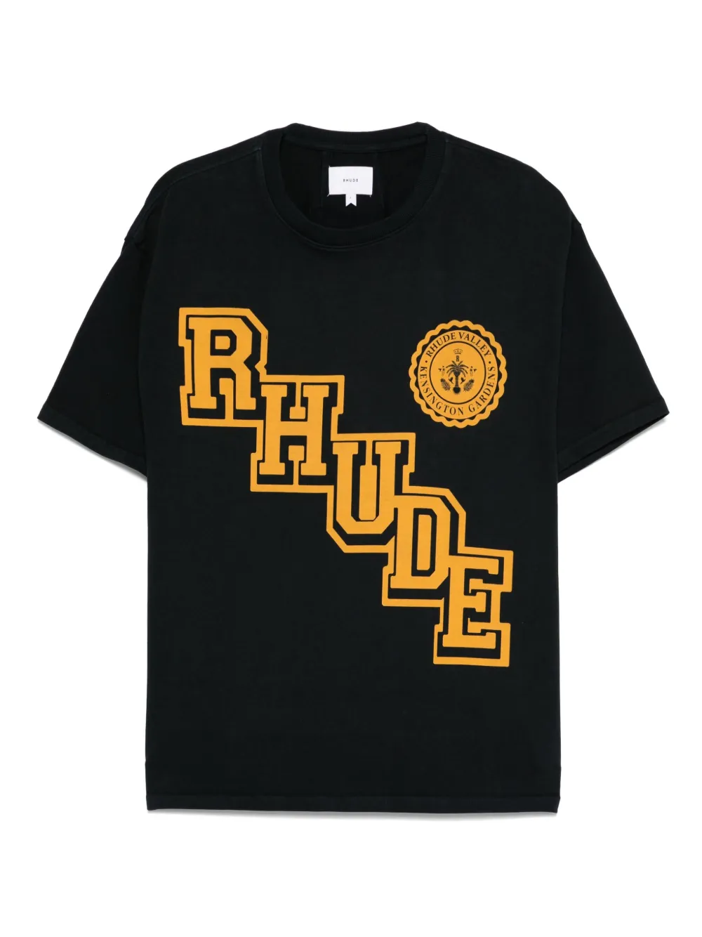 diagonal-logo graphic T-shirt
