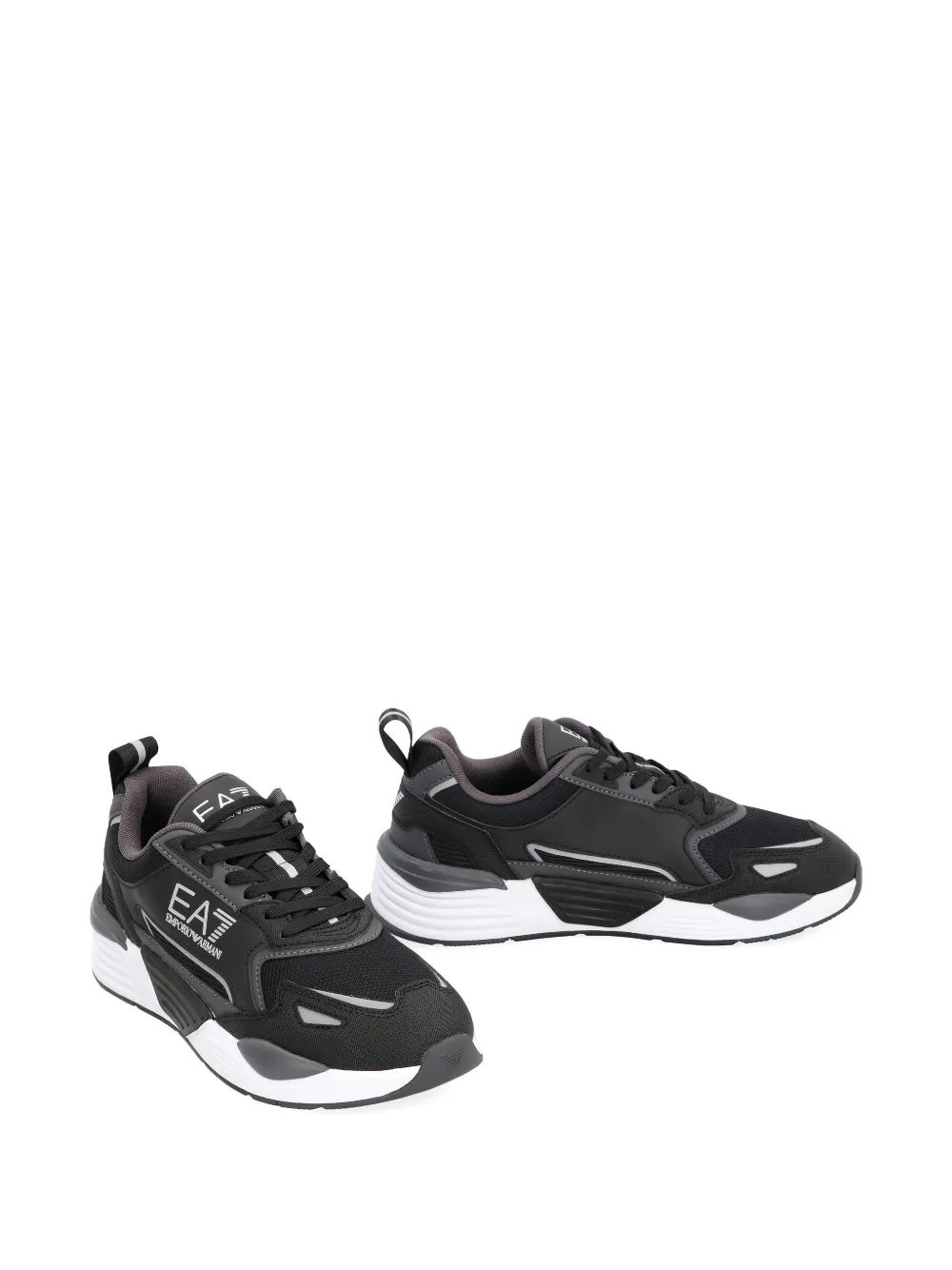 Ea7 Emporio Armani Ace Runner logo low-top sneakers Black