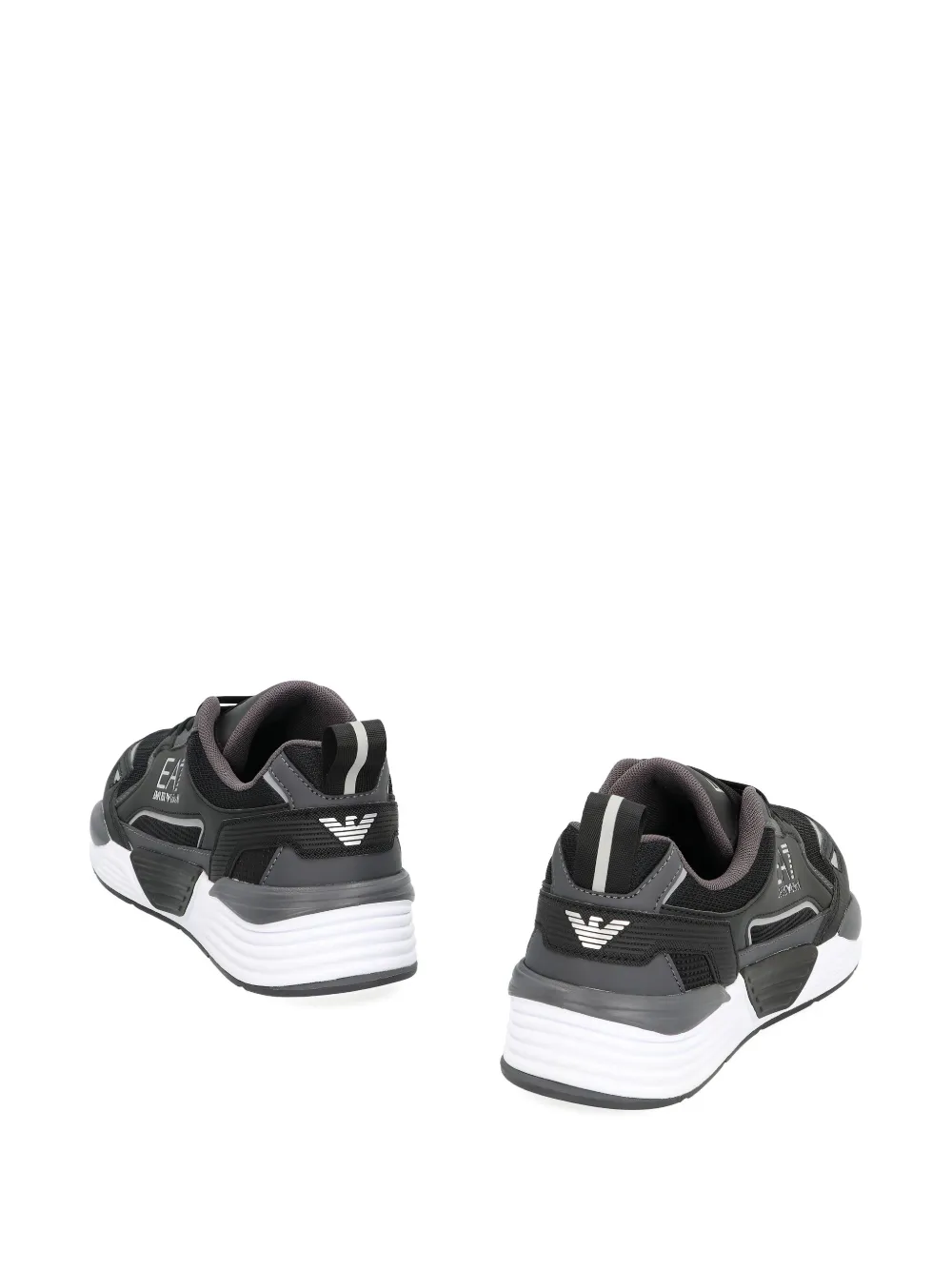 Ea7 Emporio Armani Ace Runner logo low-top sneakers Black