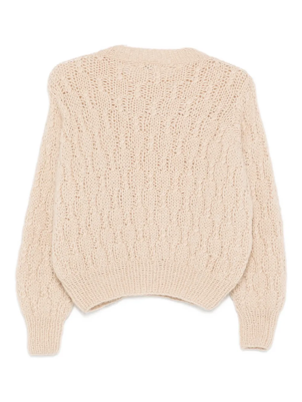 Maiami Cable-knit Sweater In Neutral