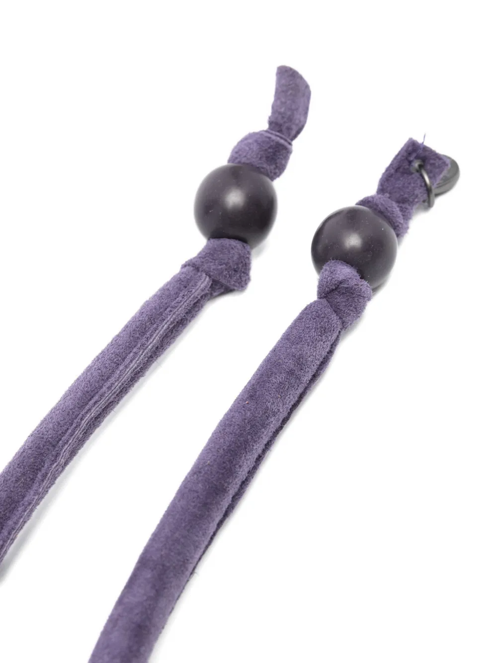 Niu Suède riem met kralen - Blauw