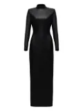 Lika lace-up backless maxi dress - Black