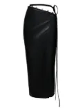 Lika wrap midi skirt - Black