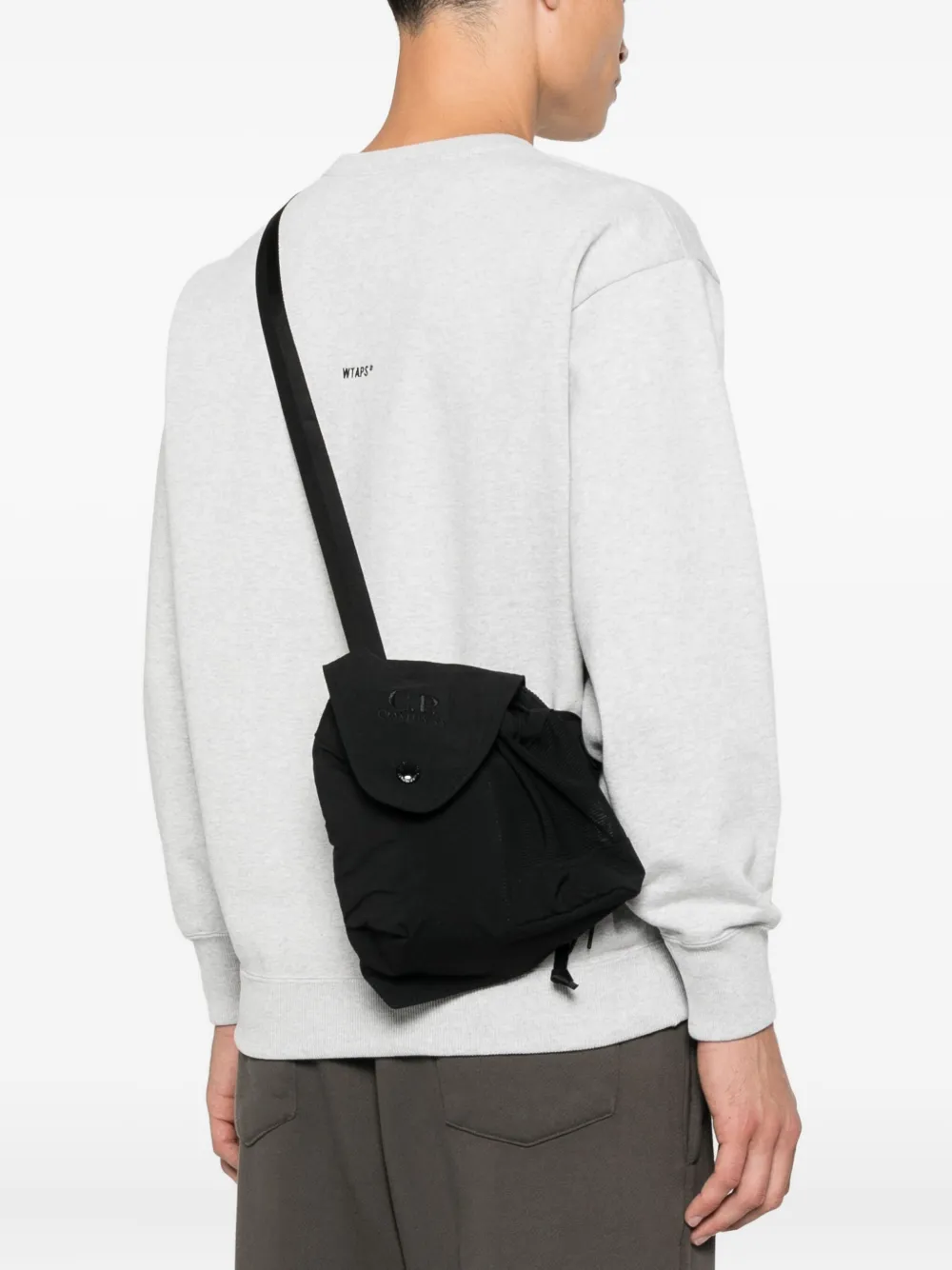 C.P. Company Plain Paper Touch shoulder bag - Zwart