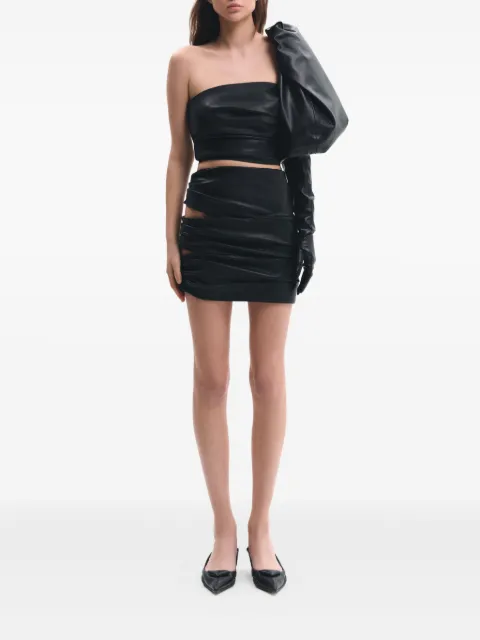 Lika puff-sleeve leather glove
