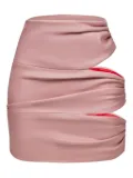 Lika cut-out draped mini skirt - Pink