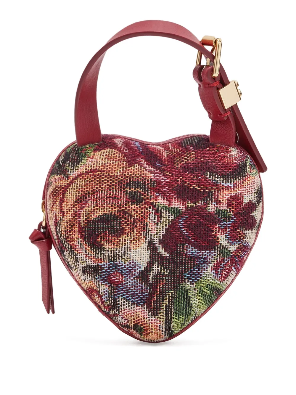 GANNI Tapestry Nano Heart shopper - Rood