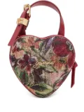 GANNI Tapestry Nano Heart tote bag - Red