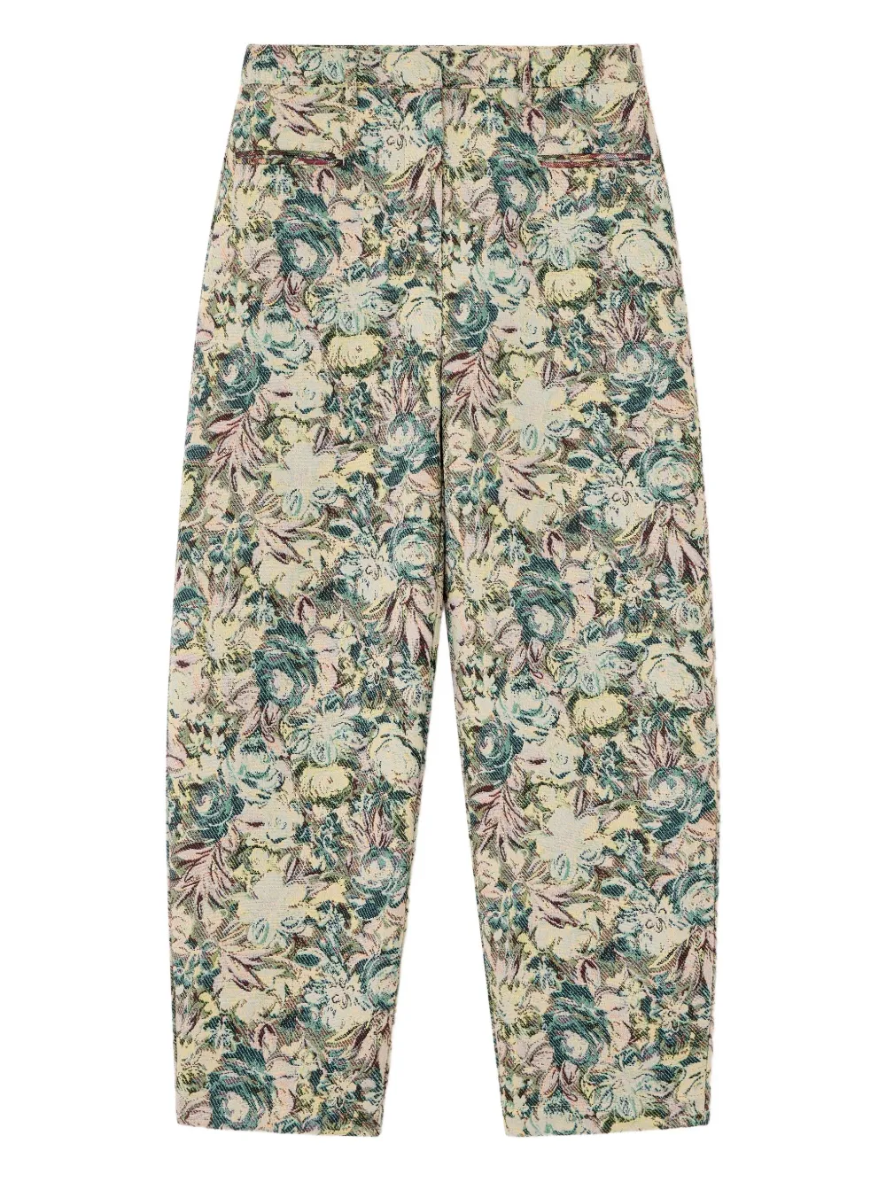 GANNI jacquard floral trousers | Neutrals | Image 1