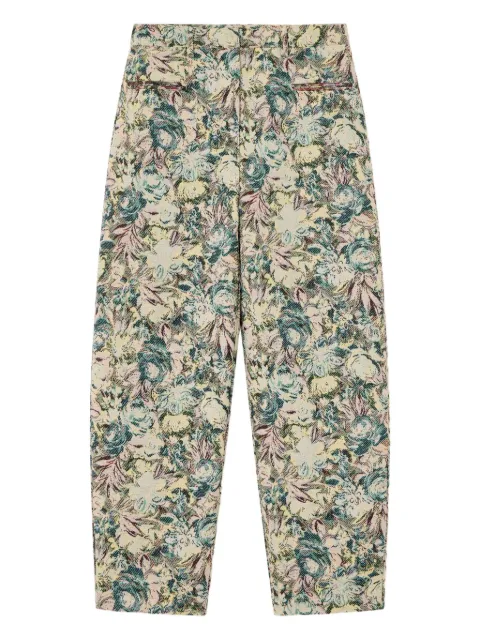 GANNI pantalones con estampado floral