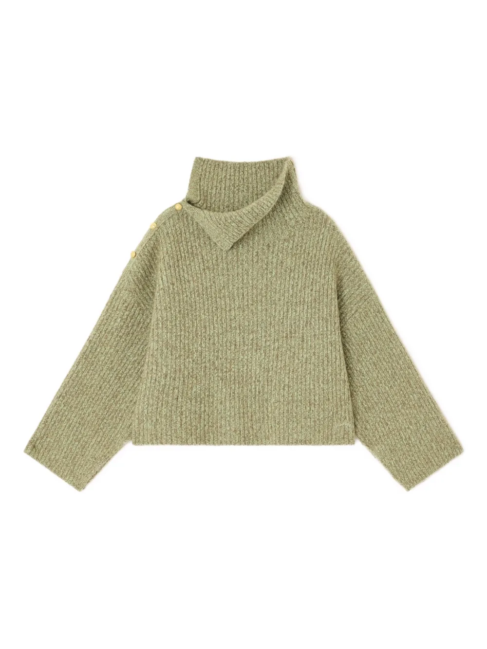 GANNI brushed sweater | Green | Image 1