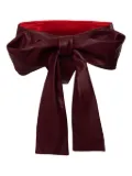 Lika bow-detail mini shorts - Red