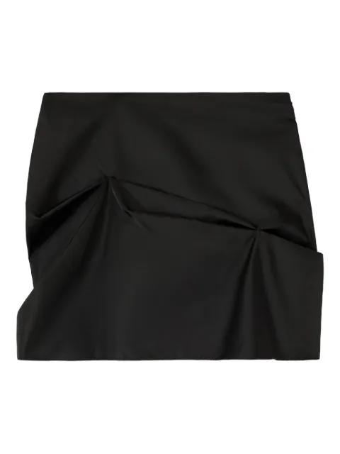 GANNI gathered-detail mini skirt