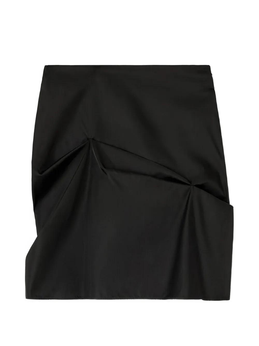 GANNI Mini-rok met gesmokt detail Zwart