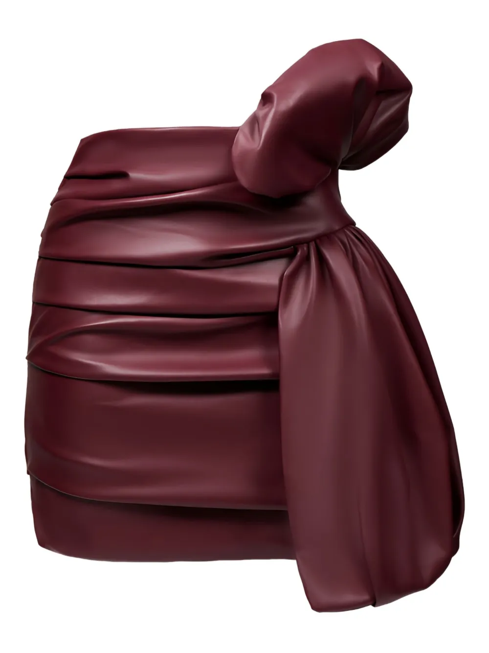 Lika bow-detail draped mini skirt | Red | Image 1