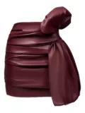 Lika bow-detail draped mini skirt - Red