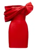 Lika bow-detail bustier mini dress - Red