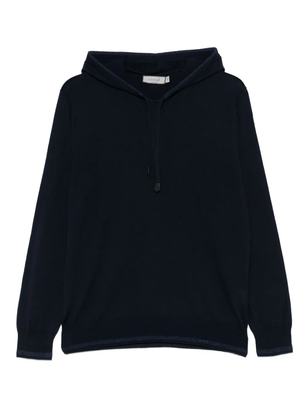 Canali merino wool hood Blauw