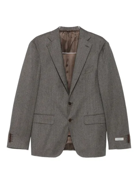 Canali herringbone wool suit