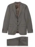 Canali herringbone wool suit - Brown