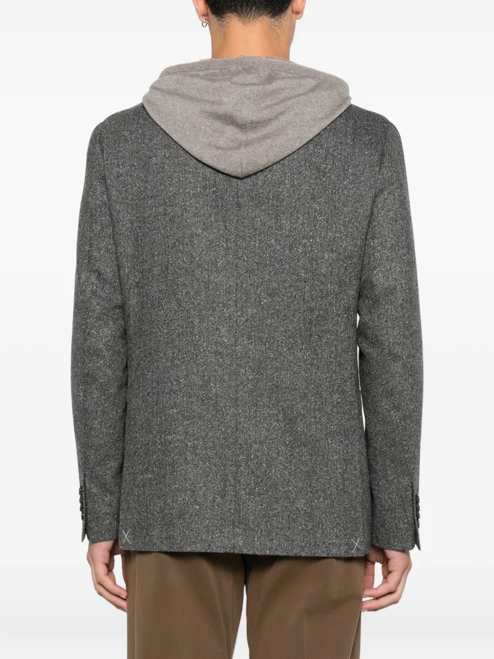 Canali Wollen blazer Grijs