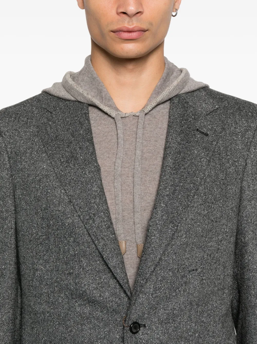 Canali Wollen blazer Grijs