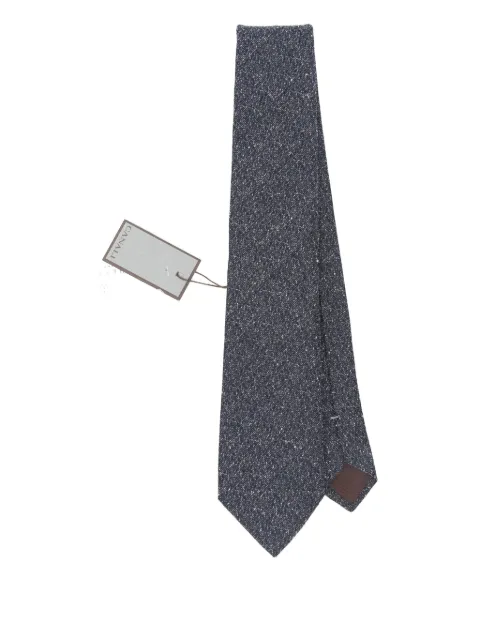 Canali speckled silk-wool tie