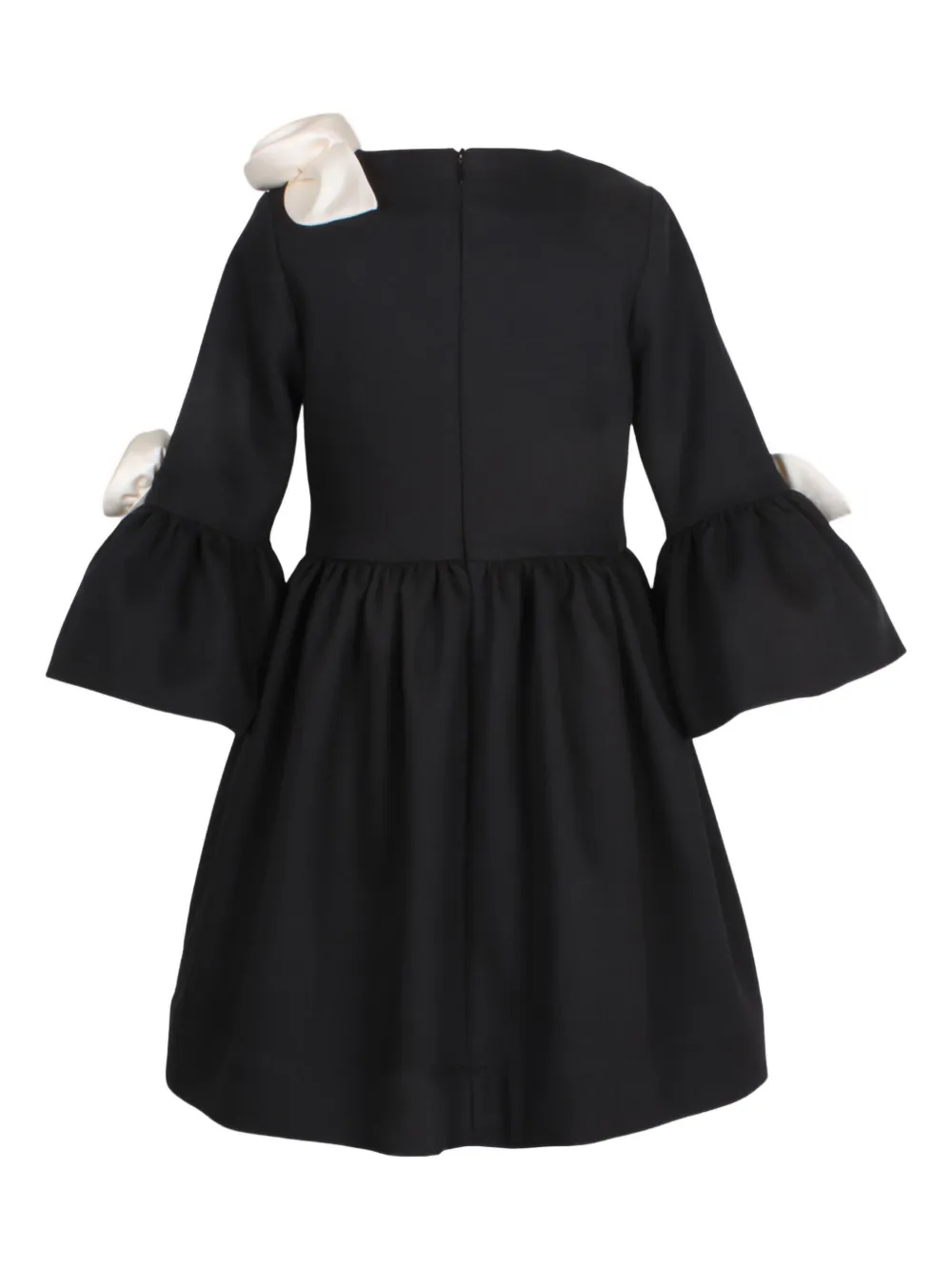 JESSIE AND JAMES KIDS Flared jurk verfraaid met rozen Zwart