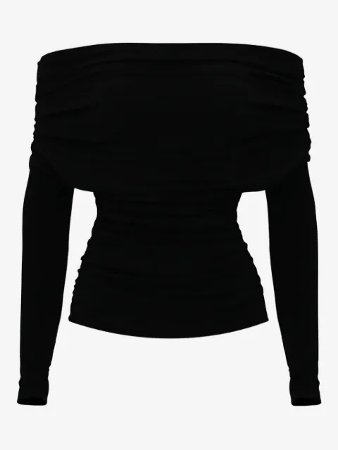 Lika off-shoulder draped top