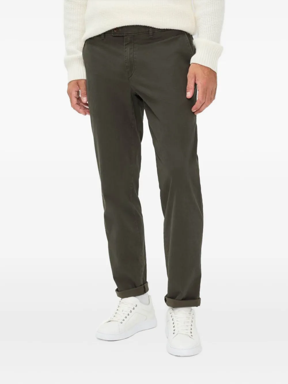 BRAX Evans broek met knopen Groen