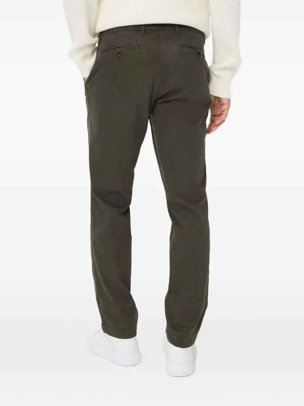 BRAX Evans broek met knopen Groen