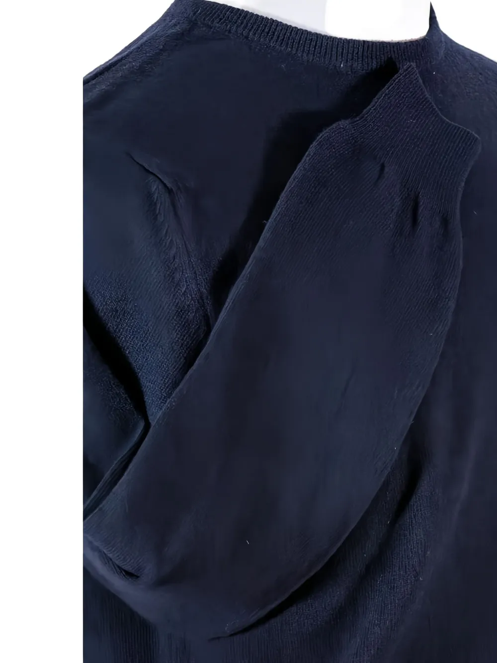 Loja Das Meias Crew Neck Knitted Sweater In Blue