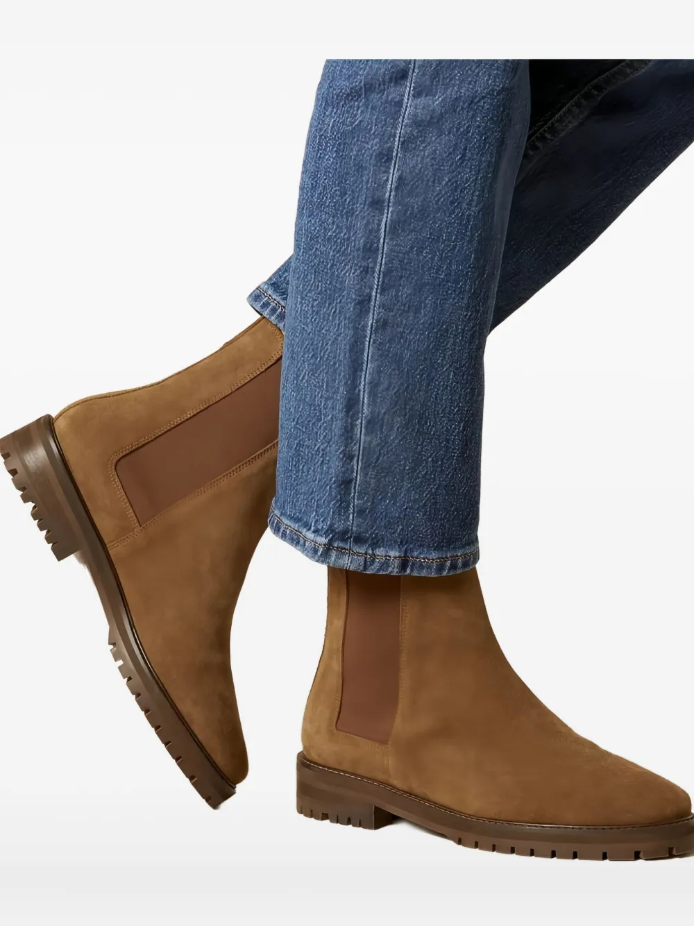 Rivecour Suede Pull-on Boots In Brown