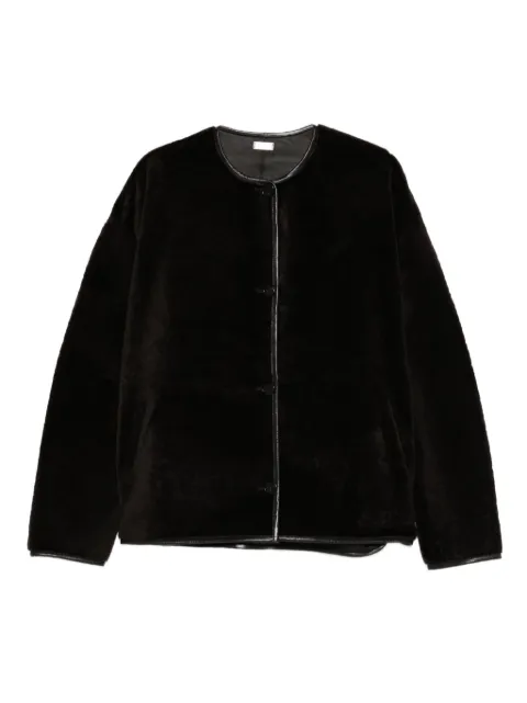 Utzon Jod button-fastening shearling jacket