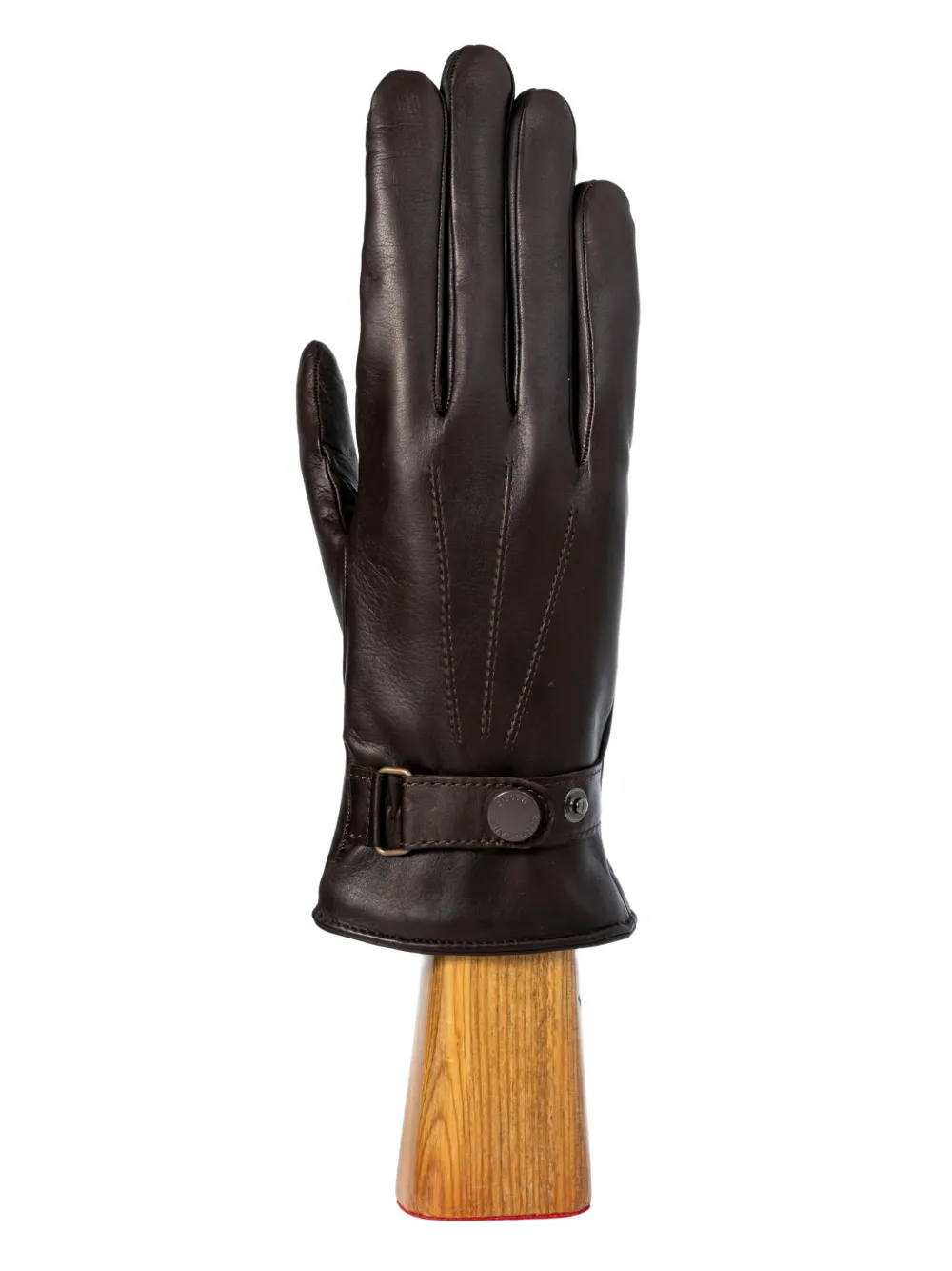 SANTACANA buckle-strap gloves - Bruin