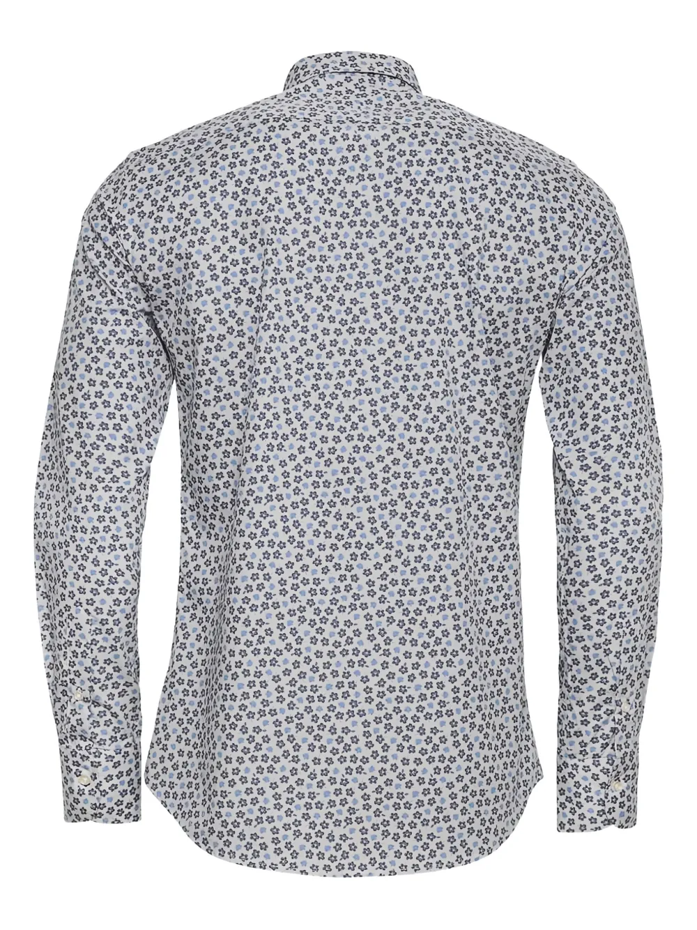 Loja Das Meias Floral-print Long-seeve Shirt In Gray