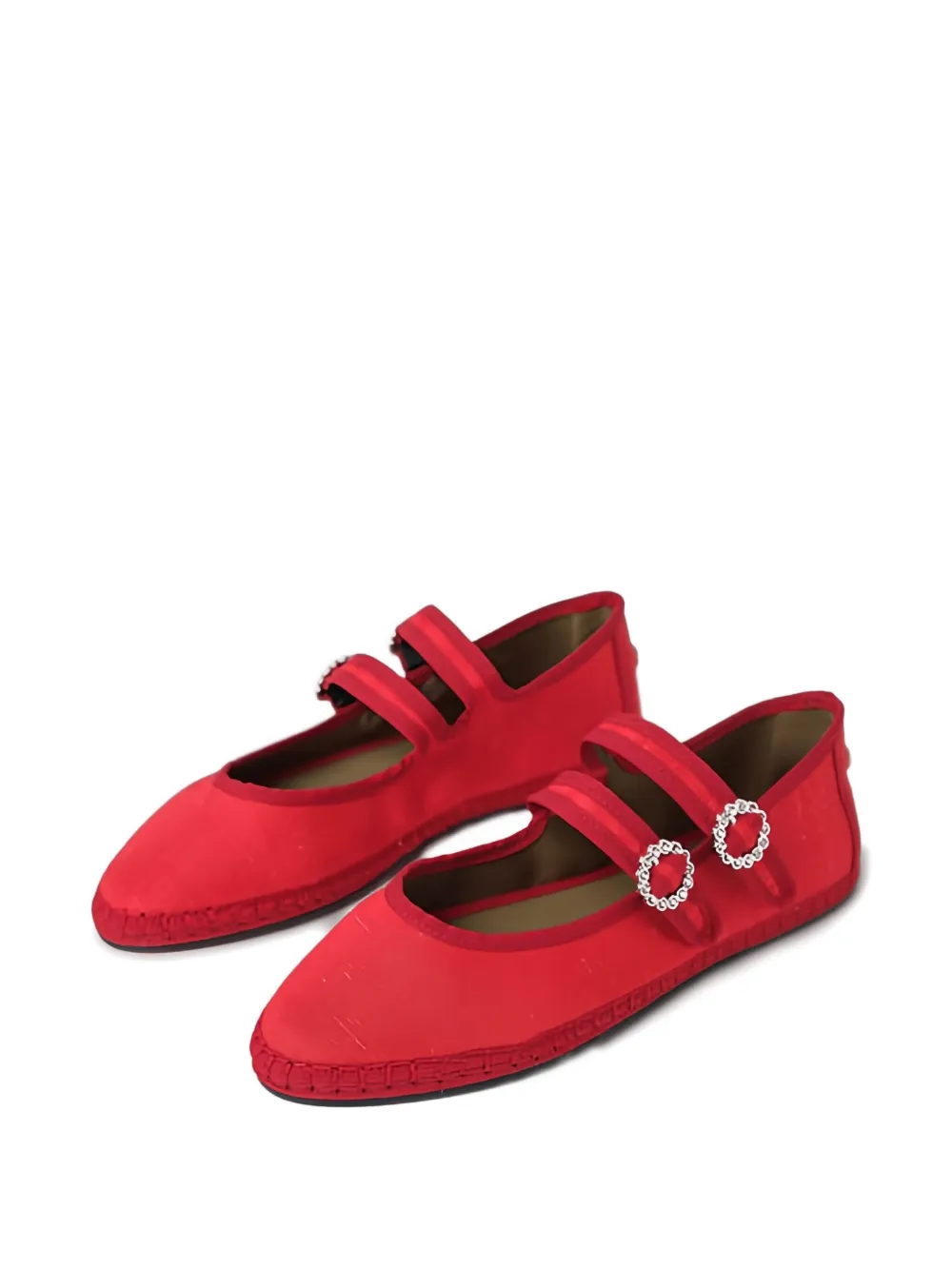 SVETI STEFAN double-lace ballet flats - Rood